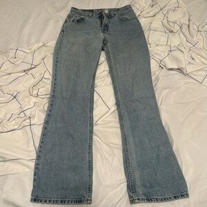vintage levis 517 bootcut in light denim wash
